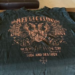 Mens affliction thermal shirt